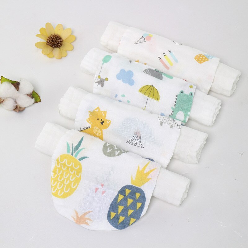 Tecknad fågel kanin elefant djur bebis spädbarn handduk svettabsorberande torkduk bomull dagis svettabsorberande handduk