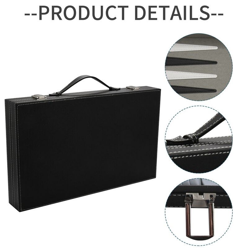 Backgammon Set - Classic 14.75 Inch Backgammon Sets for Adults Board Game for Antique Backgammon Set Set Family Game Set