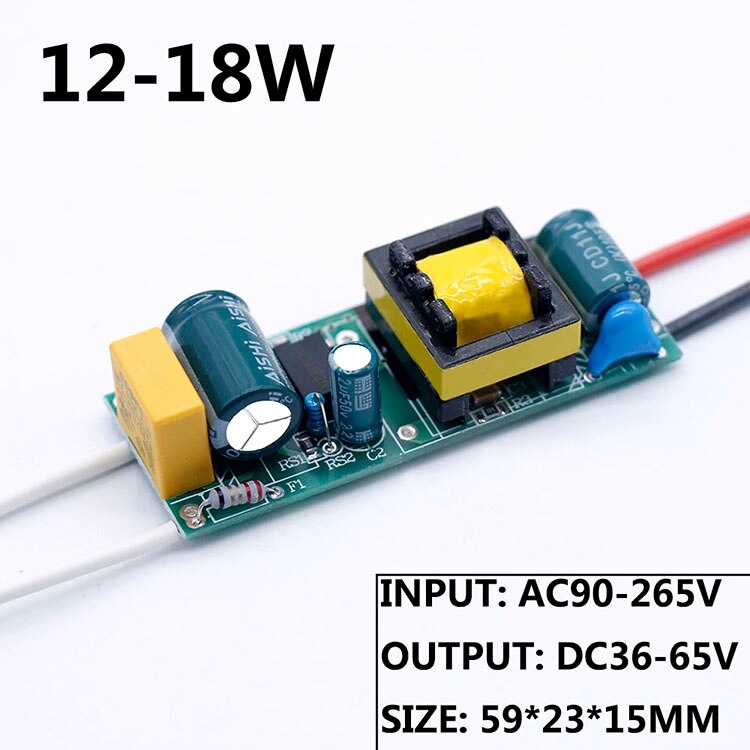 1w 2w 4w 6w 8w 11w led driver 300ma 12w 15w 18w 20w 25w 36w til led strømforsyning enhed belysning transformatorer til led adapter: 12-18w / Output 280-300ma