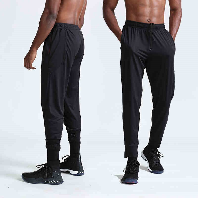 Voetbal sportbroek heren snel drogende losse broek casual hardlopen sportschool dunne zomer ijs zijden broek