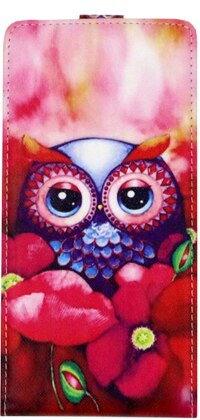 Cartoon Patroon Flip Leather Case Voor ASUS ZenFone Gaan ZB452KG ZB450KL ZB452 452 KG 452 Reliëf flip telefoon cover TPU case: owl and flower