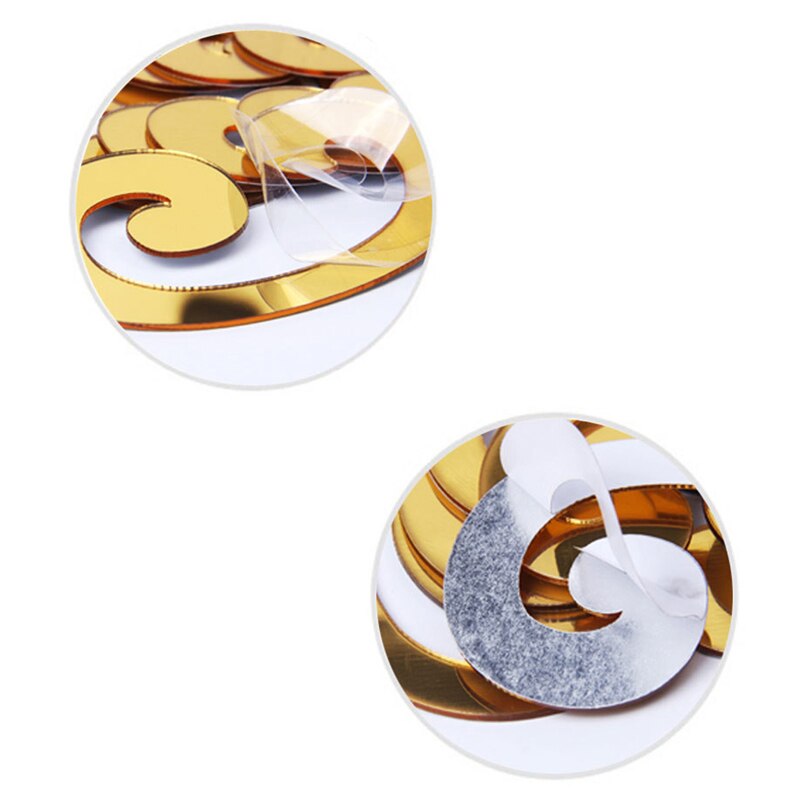 Home Decorative Wall Clock DIY Strip Rectangular Mirror Wall Clock Acrylic Strip Rectangular Mirror Sticker