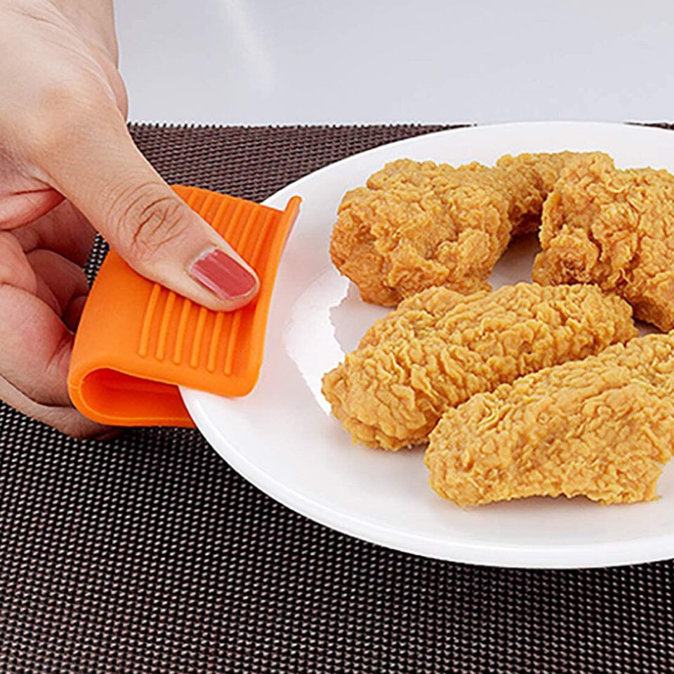 Silicone Pot Holders Pinch Grips Oven Mitts Scald-Proof Heat Insulated Pot Grip Cover Holder for Pans Frying Pans Griddles