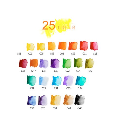 Professionele Aquarel Schildert 18 24 33 42 Kleuren Solid Aquarel Reizen Set Voor De Kunstenaar Art Levert Draagbare Tekening Kits: 24 Colors