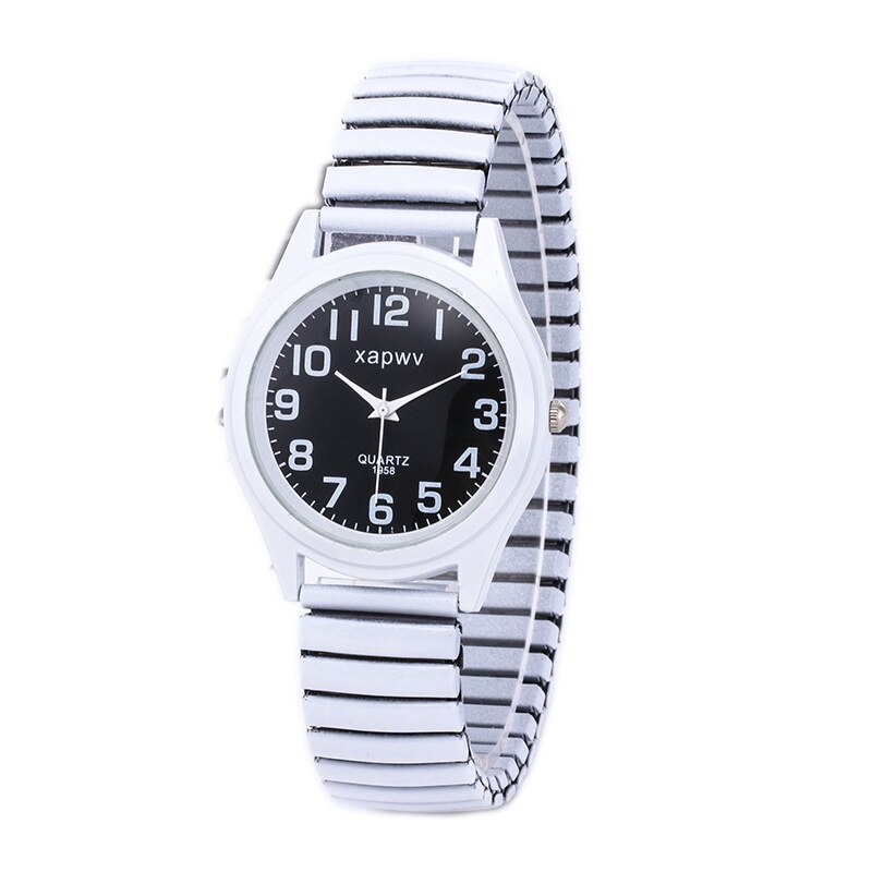 Eenvoudige Mannen Vrouwen Horloges Paar Flexibele Stretch Band Quartz Horloges Mode Man En Dames Dress Klok Horloges C109