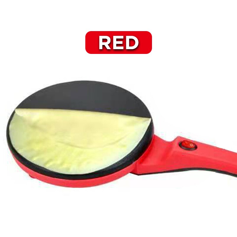 New2024electric Crêpe Maker Pizza Pfannkuchen maschine Antihaft-Bratpfanne Backform Kuchen maschine Küchengerät Koch werkzeuge 220v: 42x46x23 cm / Rot / Großbritannien
