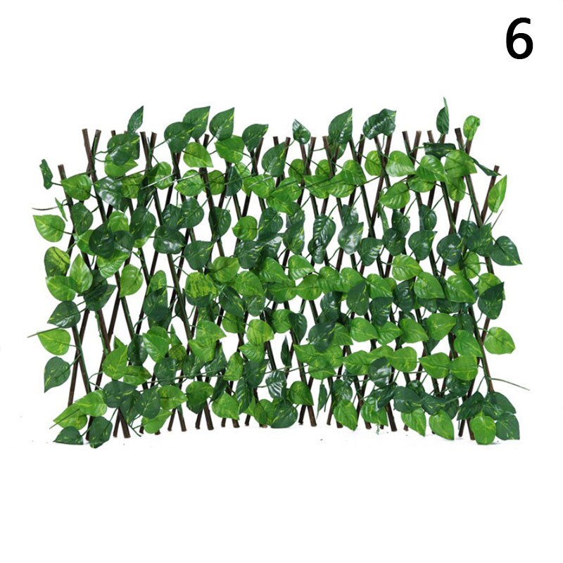 Artificial Faux Ivy Leaf Privacy Fence Screen Home Garden Panels Outdoor Hedge Garden Fence Decorative Fence Telescopic Fence: N6