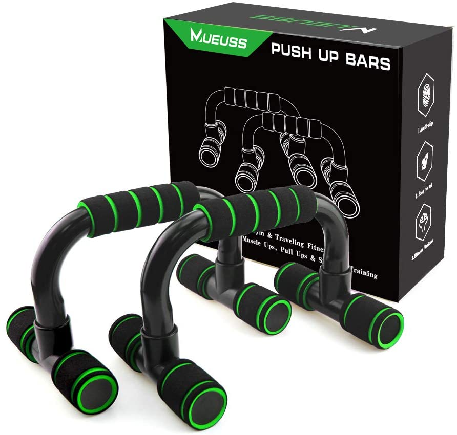 Fitness Push Up Bar Push-Ups Stands Bars for Building Chest Muscles Home or Gym Exercise Training: Green