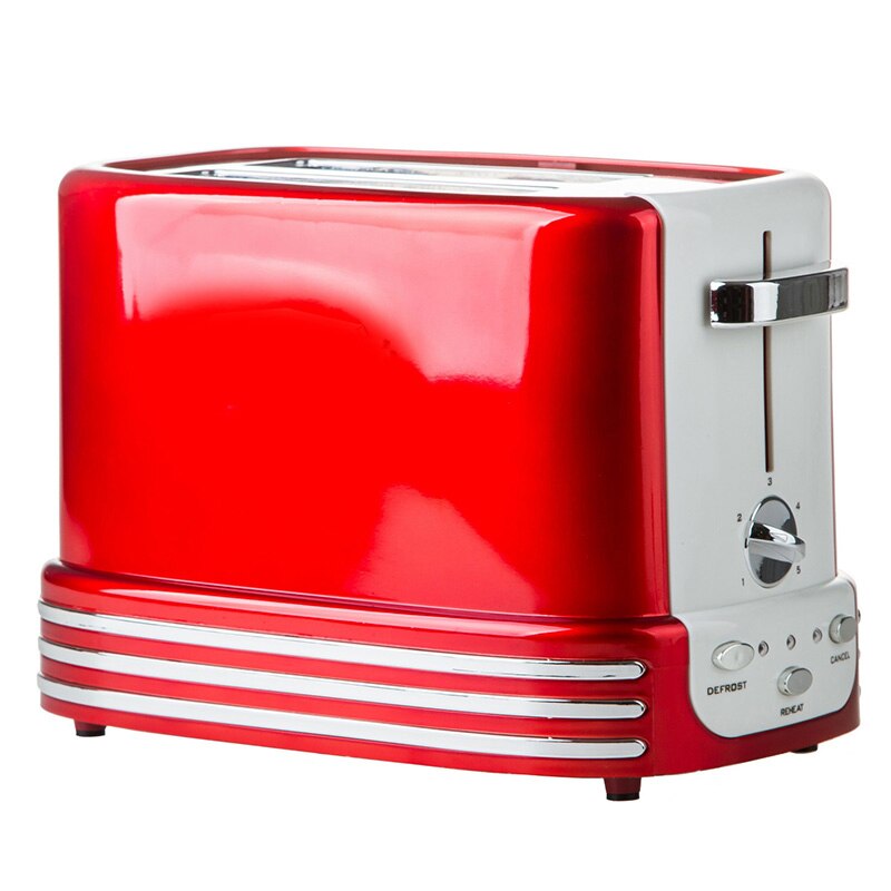 220V Automatic Breakfast electric Toaster Double-sided heating 5gears adjustment 3.5cm Widen 26x17x14.5cm