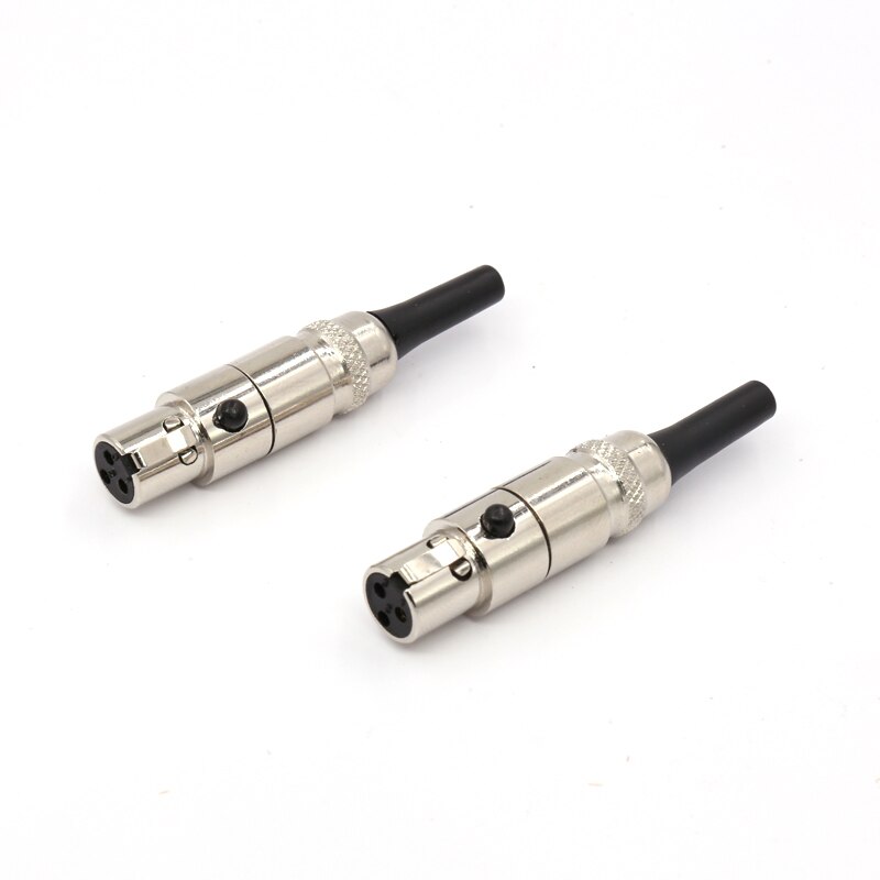 2 pezzo di YTER MINI XLR spina MINI connettore XLR femmina per K271,K240,K272,K242, k702 cuffia aggiornamento
