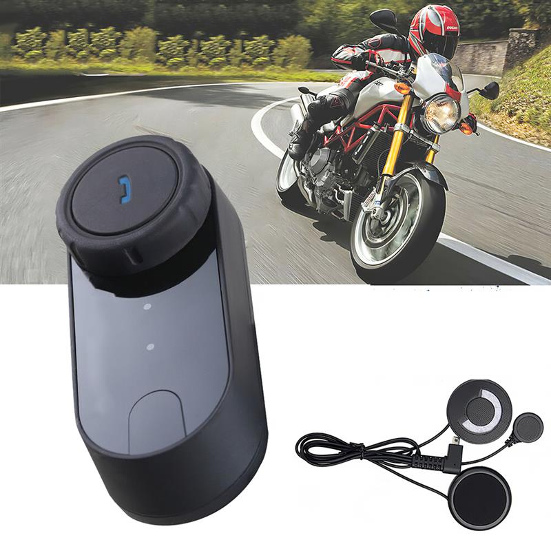 Motorcycle Helmet Walkie Talkie Bluetooth Wireless Earphone Microphone Rechargeable Microphone Bluetooth Intercom Earphone