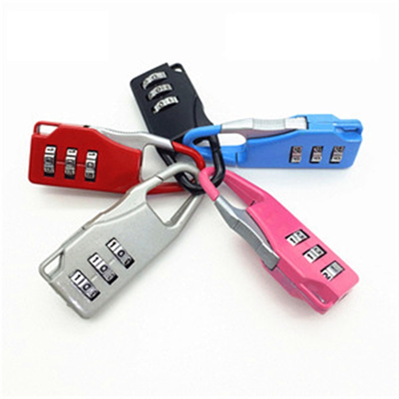 Resettable 3 Mini Dial Digit Number Code Password Combination Padlock Travel Suitcase Luggage Security Number Lock