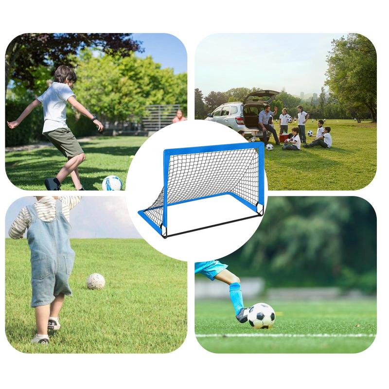 Portería de fútbol pequeña para niños, Red de portería de fútbol portátil para niños, Red de objetivo de fútbol para patio trasero, interior y exterior