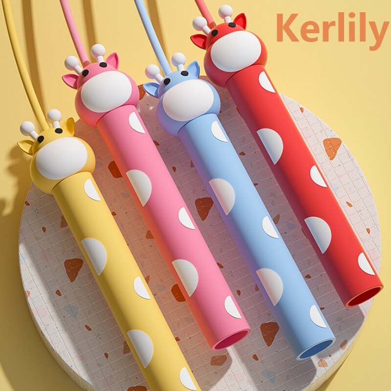 Jump Rope For Kids Child Skipping Rope Cartoon Children PVC Adjustable Exercise School Workout Equipment Kerlily