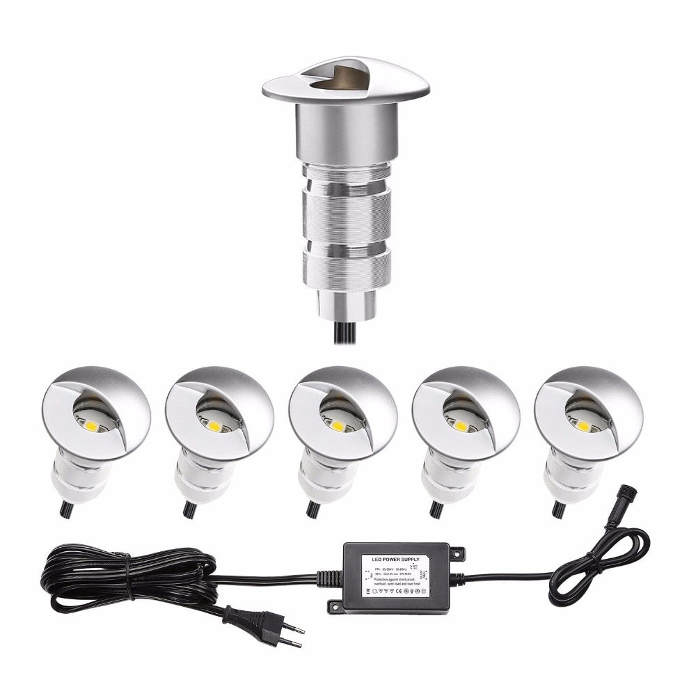 U-lampen 0,6 Watt LED Treppen Lampen IP65 LED Gartenpost Pfad Wasserdichte Beleuchtung Außenterrasse Sockel Lampe 6 teile/satz F101-6