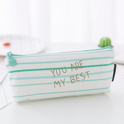 1 Pcs/Verkoop Beknopte Kawaii Etui Leuke Roze Ruit Patroon Schoolbenodigdheden Briefpapier Pennenbakje Potlood Tas: 11