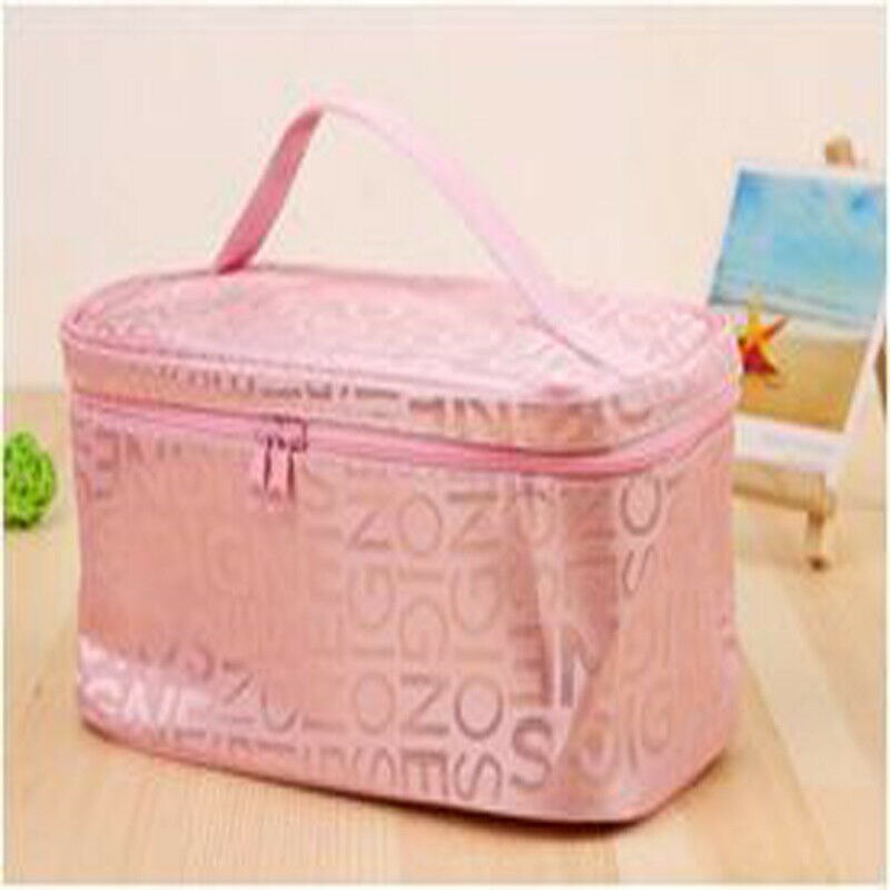 femmes lettre multifonction Portable voyage cosmétique maquillage sac lavage trousse de toilette organisateur grande capacité fourre-tout décontractés: 1