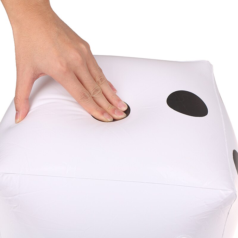 Opblaasbare, meerkleurige opblaaskubus, pvc-dobbelsteen, speelgoed, podiumrekwisiet, groepsspel, gereedschap 35*35*35cm
