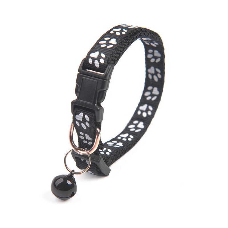 Hond Cartoon Footprint Kat Kraag Mode Leuke Bell Huisdier Kraag Teddy Bomei Kat Ketting Strip Pet Verstelbare Nylon Kraag: 02
