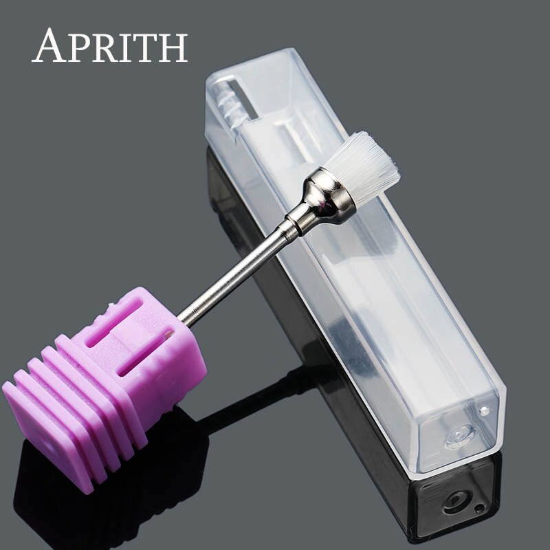 APRITH, 1 pieza, brocha para pulir uñas, torno eléctrico para manicura, accesorios, herramienta artística para uñas: white