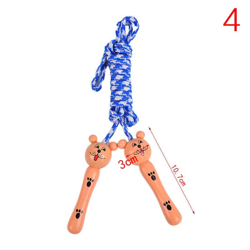 Animals Rope 1.98M/2.18M Lovely Cartoon Wood Handle Kids Children Skipping Jump Rope Sport Exercise Tool: 4