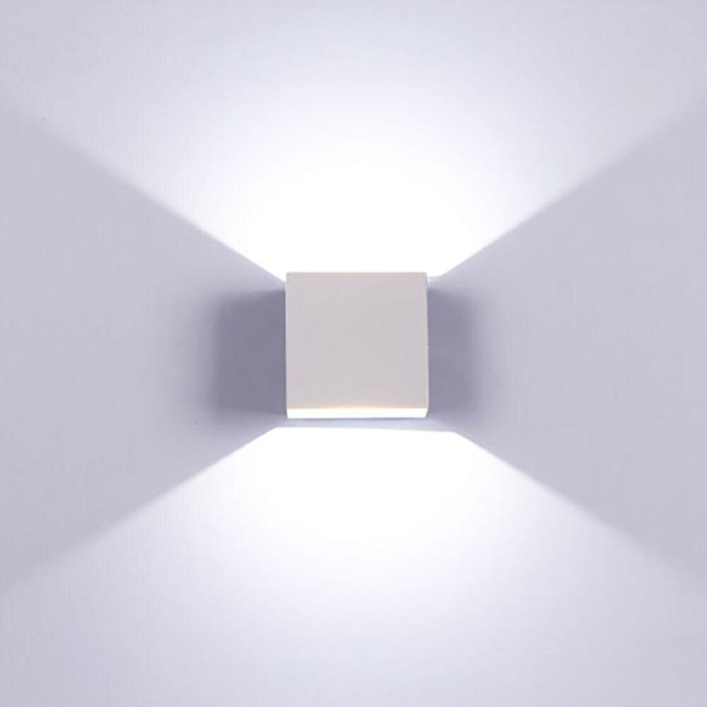 Led seinävalaisin ulkovalaisin vedenpitävä  ip65 6w kuisti puutarha seinävalaisin lamppu parveke terassi koristelu valaistus lamppu: Valkoinen vaalea valkoinen