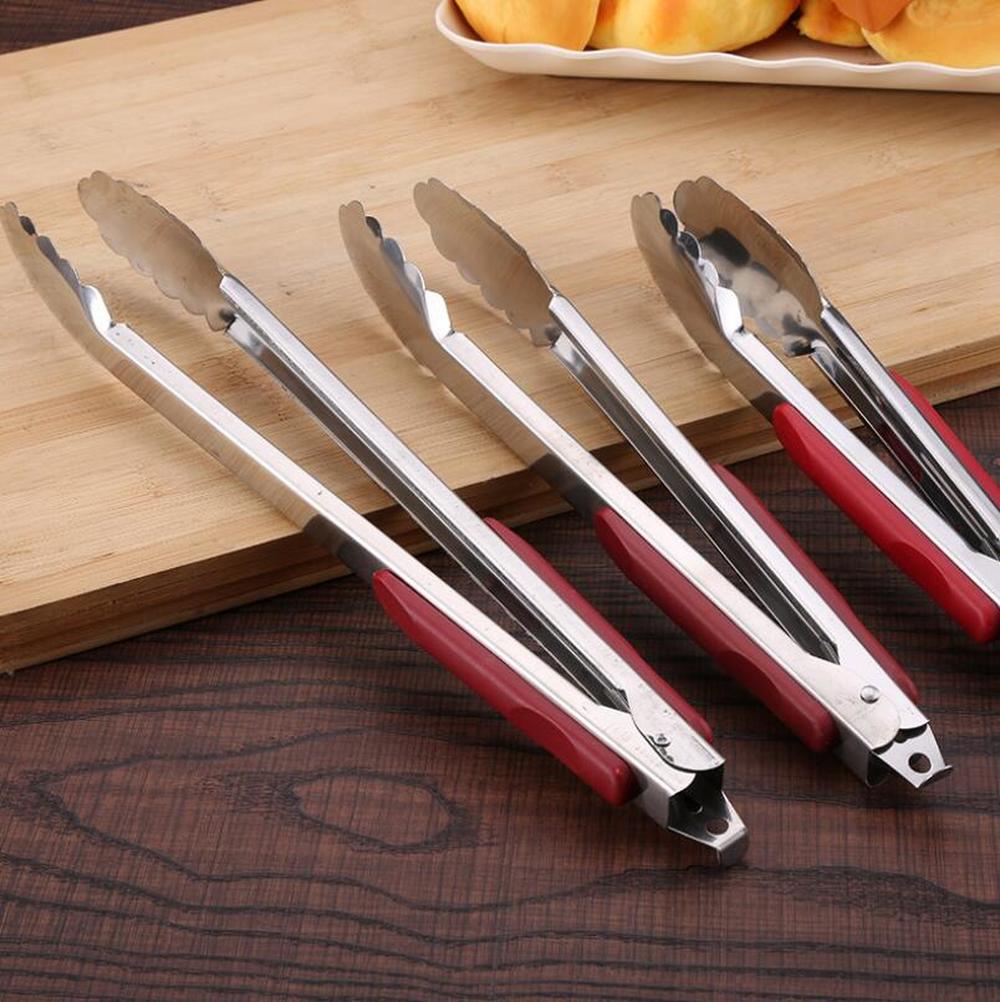 Grill Werkzeug Lebensmittel Clip Anti-verbrühungen Edelstahl Grill Zange Zeug Rotisserie BBQ Tool Home Küche Liefert