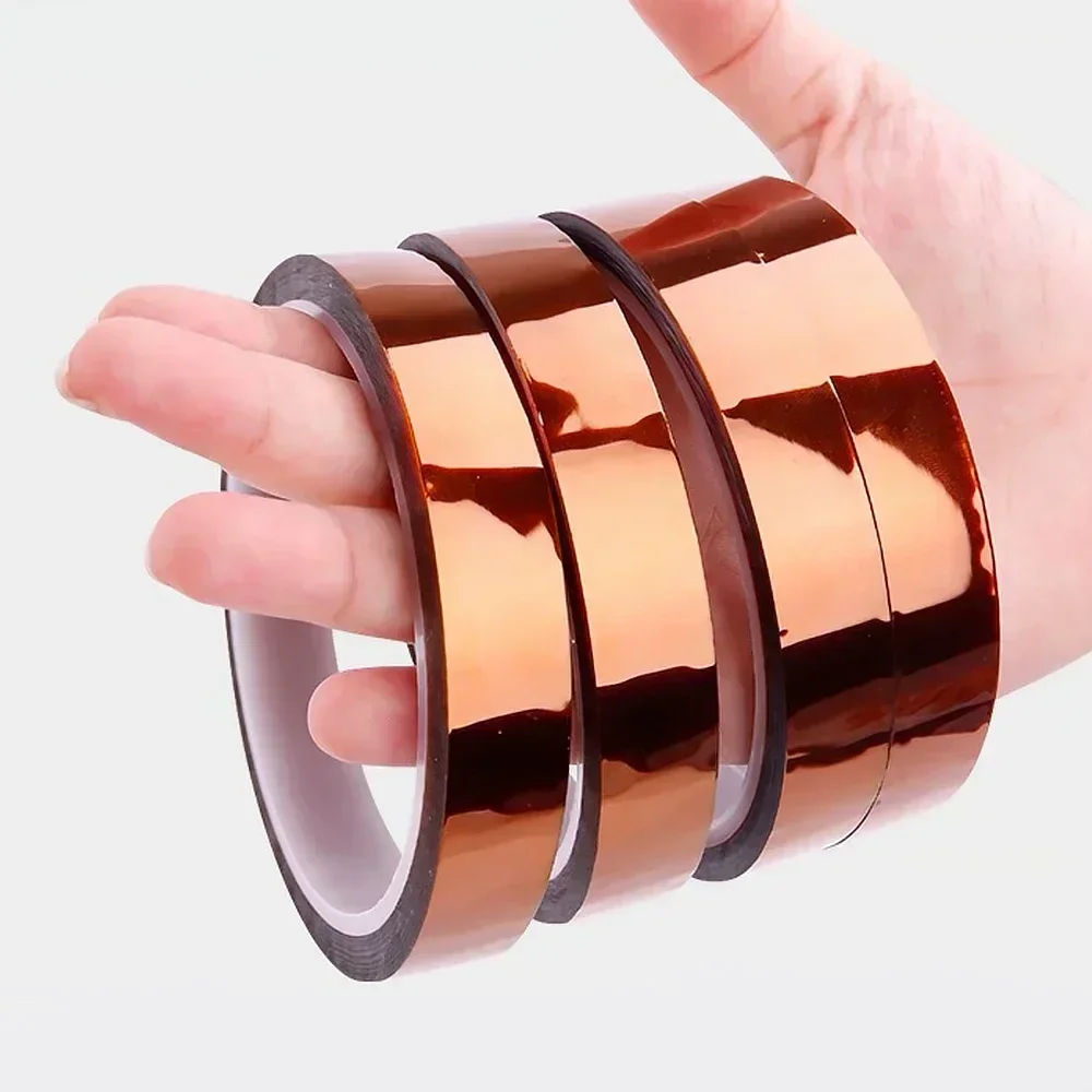 Cinta Kapton de poliimida, cinta adhesiva aislante de 5-40mm, loteптоновы©, cinta térmica para protección de tablero