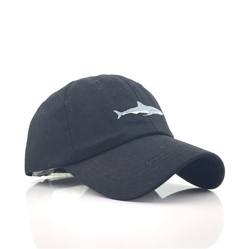 Spring and Autumn Animal Washed Cotton Baseball Cap with Whale pattern Peaked Embroidered letter Dad Hat for Men Women Gorras