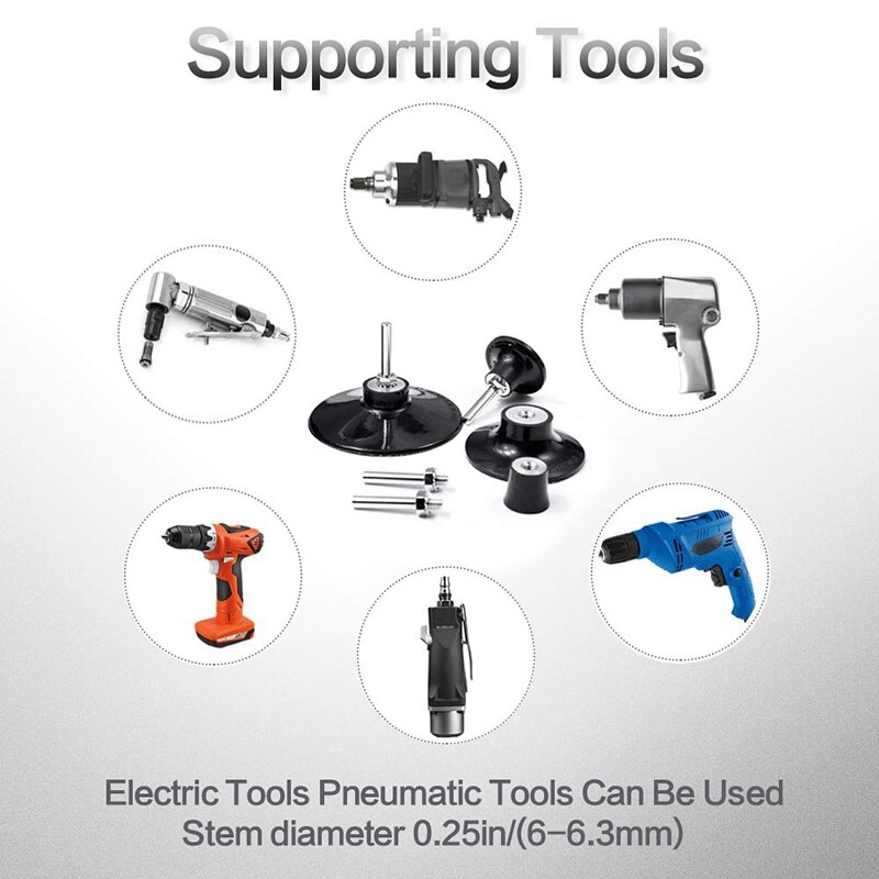 60Pcs 2 Inch Quick Change Discs Set Schuurschijven 1/4 Inch Houder Voor Die Grinder Roest Verf Verwijderen oppervlak Discs
