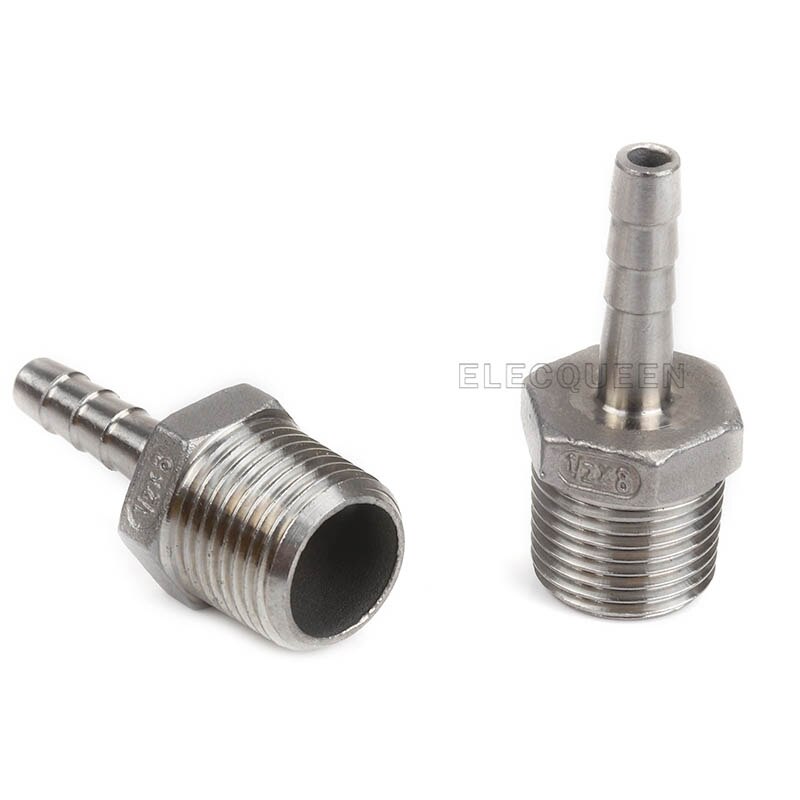 Inline Aeration/Oxygenation Diffusion Stone 2 Micron - 1/2&quot; MPT Stainless Steel Homebrew Diffusion Stone