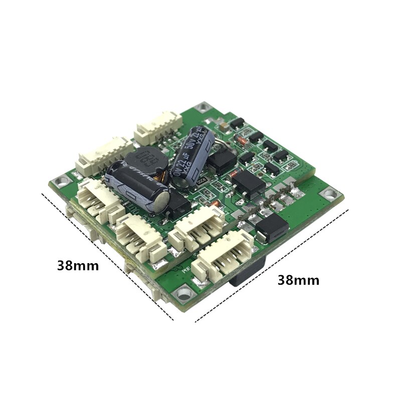 Buck modulo POE Interruttore bordo 802.3af/A di potere porta di alimentazione 30w per telecamere ip nvr ip del telefono 4 switch poe PD separazione buck 12v