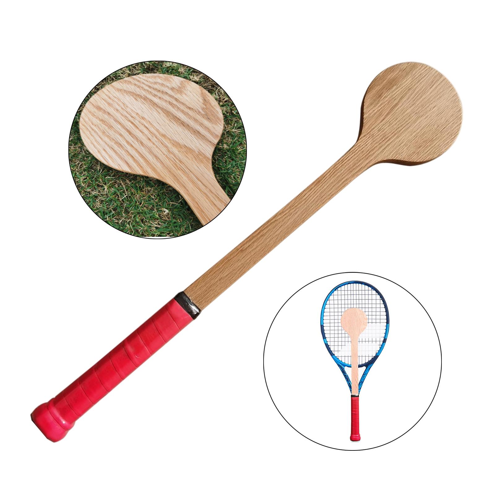 Functionele Houten Tennis Lepel Trainer Praktijk Aid Tiener Tennis Pointer Voor Sweet Spot Nauwkeurige Raken Alle Leeftijden Alle Niveaus Kid: Rood