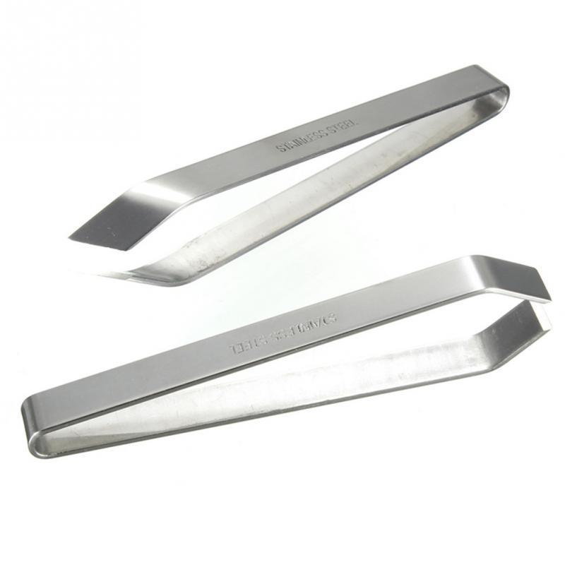 12cm de acero inoxidable pinzas para quitar espinas de pescado pinza de hueso de pescado extractor utensilios para marisco
