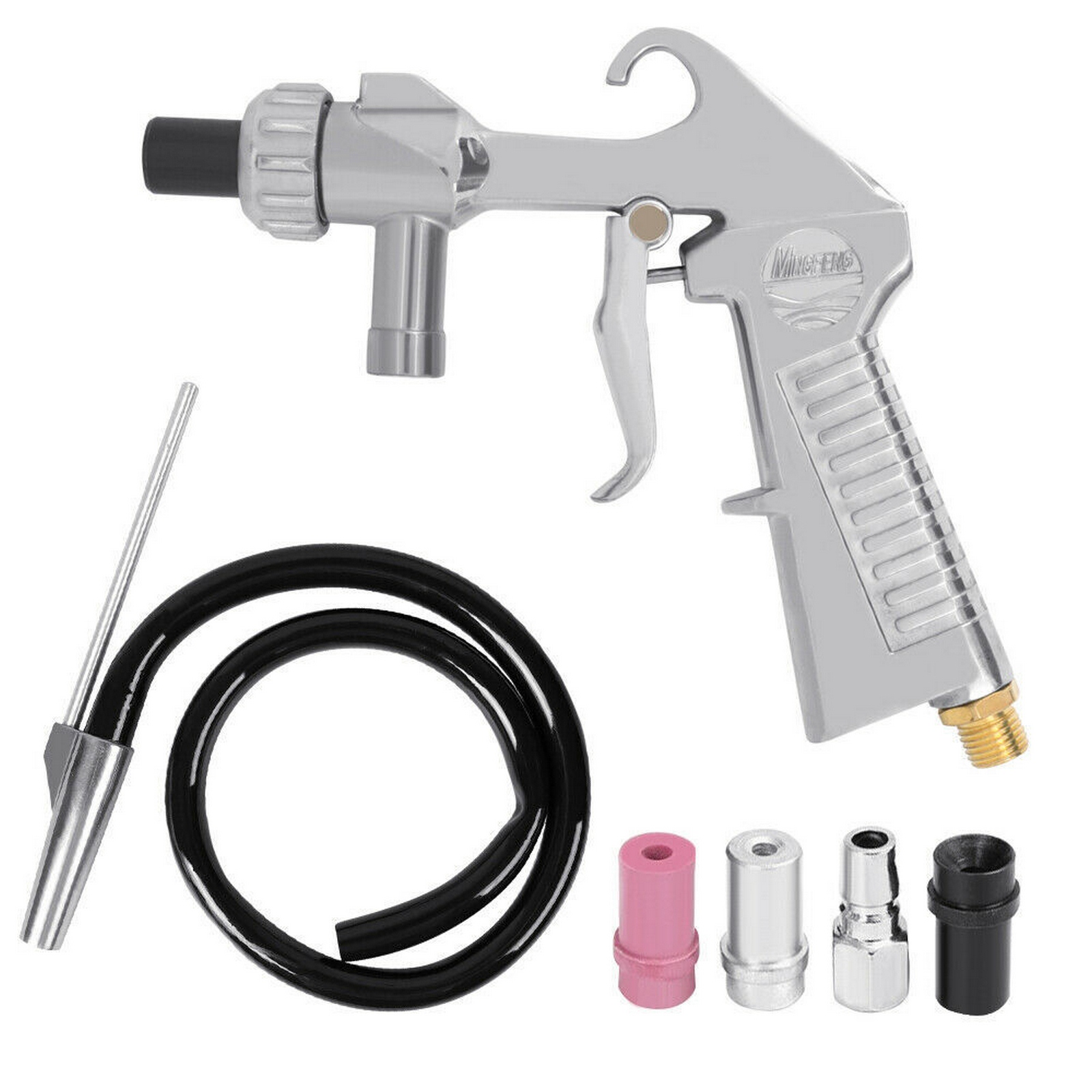Handheld Mini 60-120psi Sandblasting Gun Sand Blaster Sand Blasting Machine Gravity Small Pneumatic Blasting Spray Gun Sets