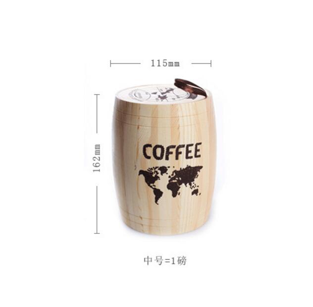 Coffres de stockage de grains de café baril joint barre avec couvercle réservoir de stockage décoratif Restaurant cuisine stockage mariage noël: M