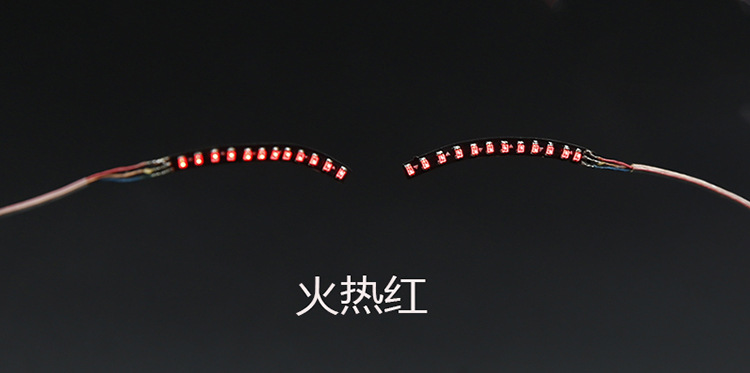 Podświetla doprowadziło sztuczne rzęsy świecące w ciemności materiały imprezowe bar Halloween kreatywne zdjęcie dekoracja przyjęcie noworoczne ślubna: Fluorescencji Żółty