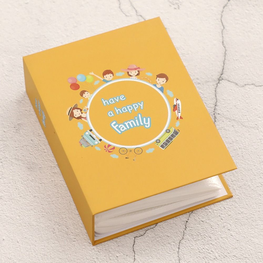 Cute Cartoon 4R Photo Album Multicolor 100PCS Album Collection PVC Memorial Book Photo Albums Recall Good Time: Blue