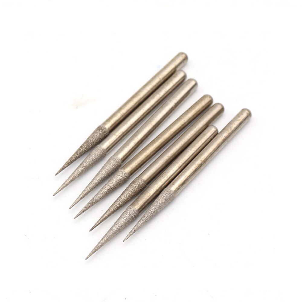 Brocas de diamante para herramienta de grabado de vidrio Dremel, puntas de pulido de 5/10/3mm, 1/2,1 Uds.
