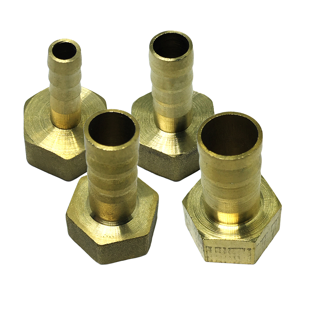 3/8" Brass Barb Hose Fitting Connector Adapter Female Pipe Thread