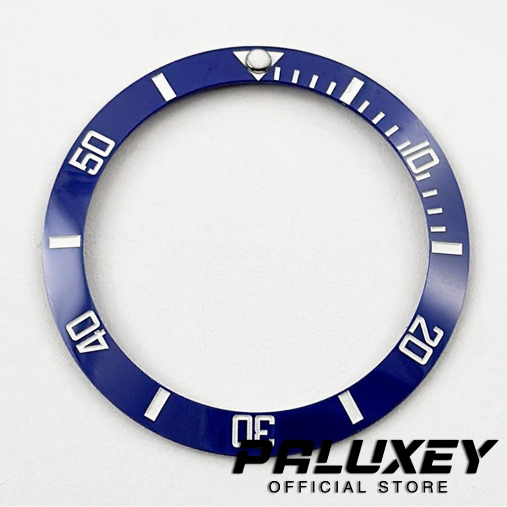 Blue BGW9 Lume C3 Lume 38MM Luminous Black Blue Green Ceramics Bezel Sloping Diving Watch Insert Fit Sub Watch Case Insert Ring