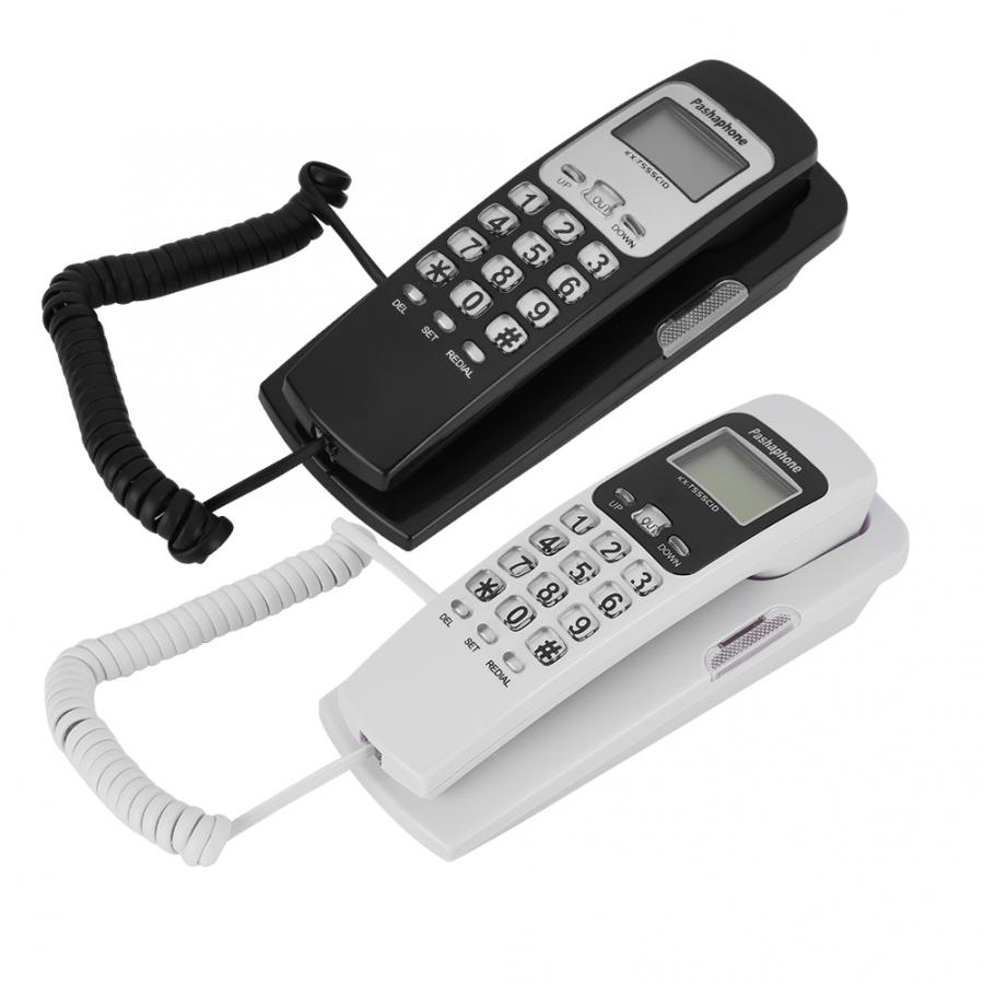 Hotel Corded Telephone Home Office Hanging Landline Telephone Wired Caller ID Display Telephone with LCD Screen Display