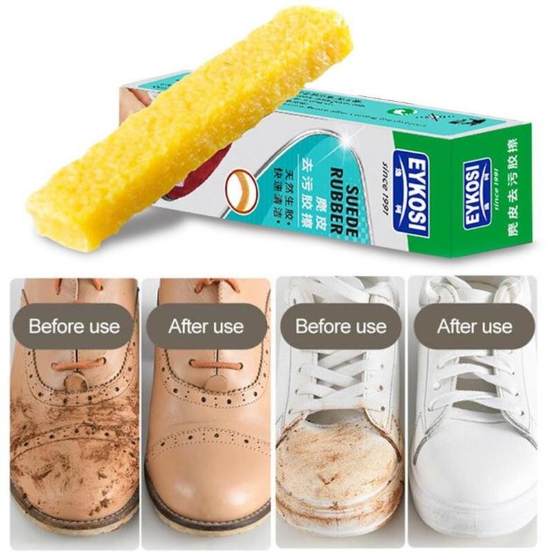 Goma de borrar para el cuidado de los zapatos, limpiador de cuero, gamuza, esmerilado, Tela de cuero, 1 Uds.
