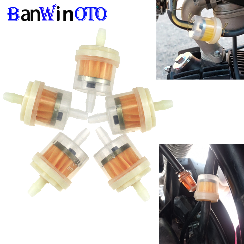 100 Stück Universal- neuer Gasöl-Kraftstofffilter 50 cc 70 cc 90 cc 110 cc 150 cc 250 cc ATV Schmutz Fahrräder gehen Karts, Rolle, Motorrad, Auto
