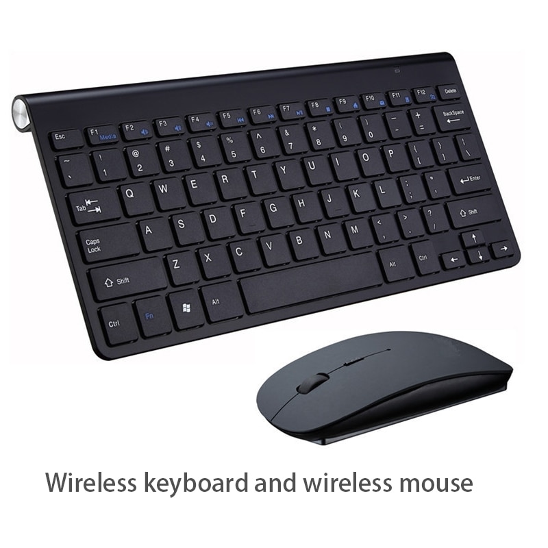 Przenośna Klawiatura Bezprzewodowa 2.4G z Myszką dla Mac, TV Box, Android, iOS, Windows