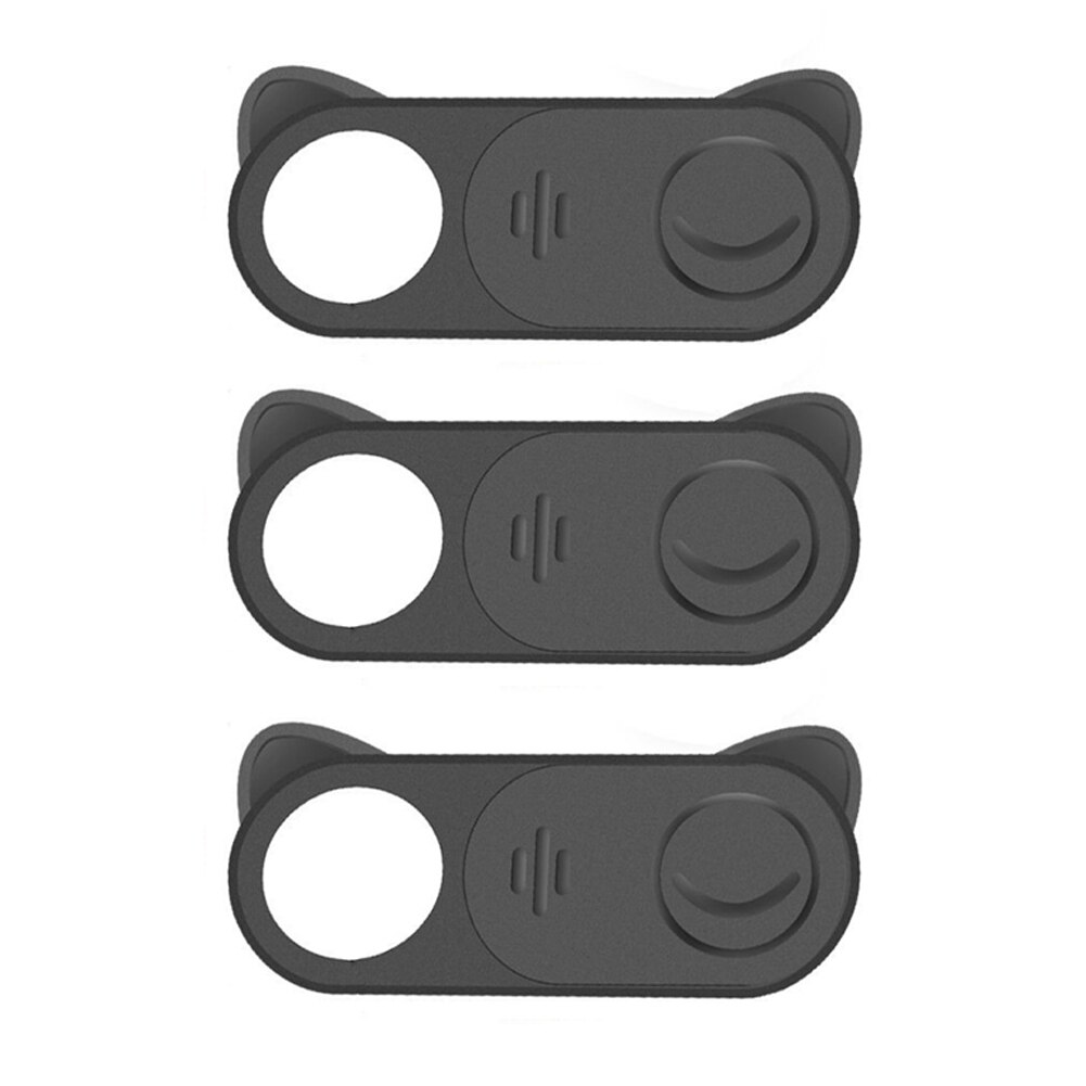 Tongdaytech WebCam Cover Shutter Magnet Slider Plastic Universal Antispy Camera Cover For Laptop iPad PC Macbook Privacy Sticker: 3Pcs