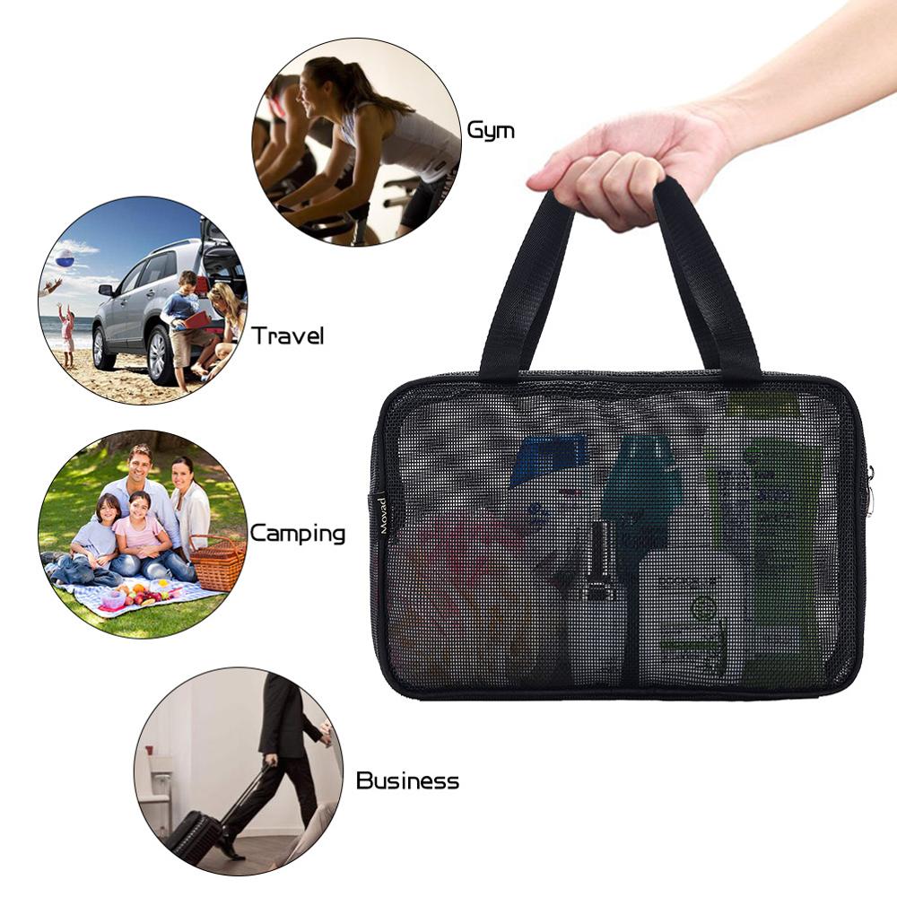 Bolso de mano portátil resistente al agua, bolsa de aseo de malla para ducha, gimnasio, natación, Camping, Rafting, cosméticos, bolsa de almacenamiento, neceser de viaje