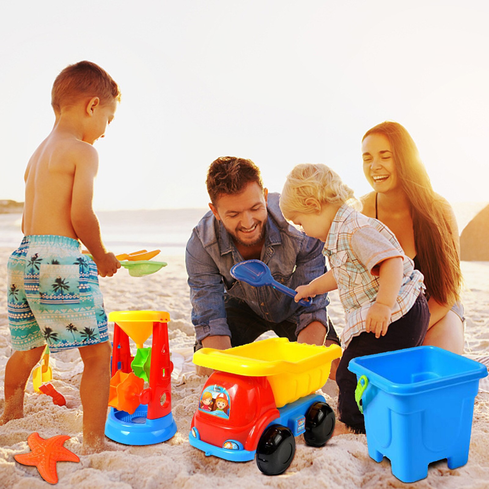 Beach Toy Sand Set Sand Play Sandpit Toy Summer Outdoor Toys Sandpit Toys Baby Learning Education Toys For Kids Fun Toys ##