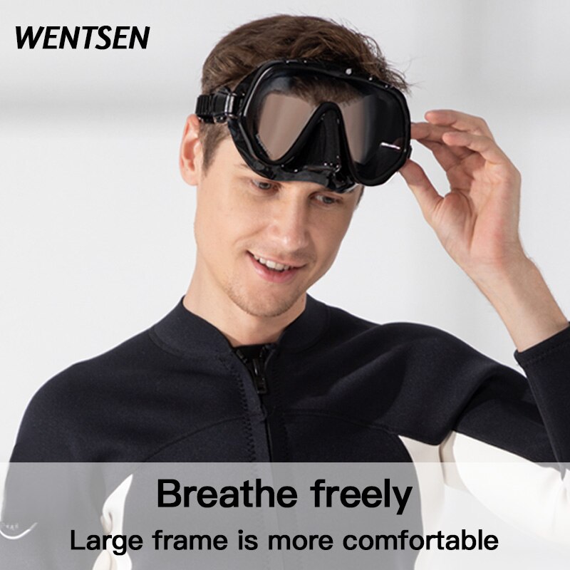 2020new big view Snorkel Diving Mask kits Snorkels Anti-Fog Goggles underwater spearfishing scuba diving equip