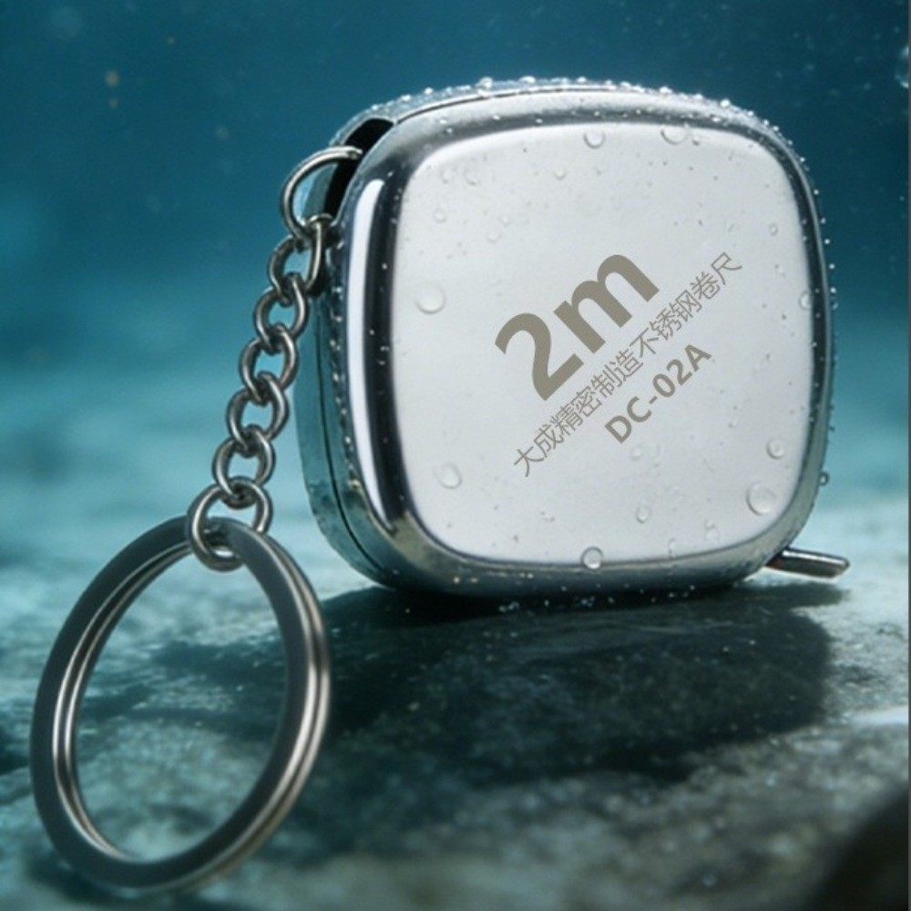 1/3/5pc Mini 2m klein meetlint sleutelhanger, roestvrij staal intrekbaar sleutelhanger meetlint precisie zak meetlint